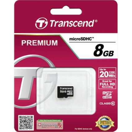 Transcend microSDHC 8GB Class 10 High Speed