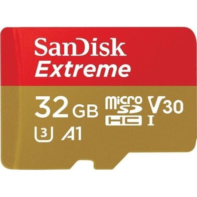 Sandisk Extreme Action microSDHC 32GB U3 V30 A1 UHS-I 100MB/s με αντάπτορα