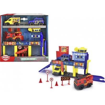 Dickie Sos Station Mini 3 Γκαράζ