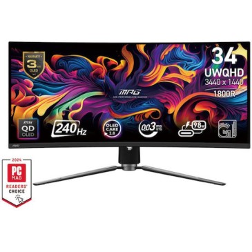 MSI MPG 341CQPX Ultrawide QD-OLED HDR Curved Monitor 34