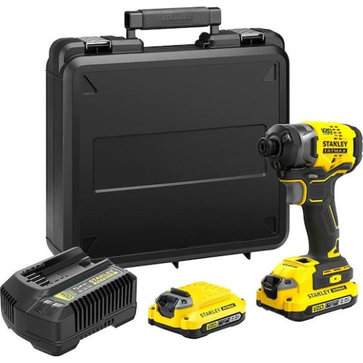 Stanley Fatmax Κατσαβίδι Μπαταρίας Brushless 18V 2x2Ah