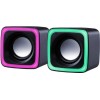 Defender Solar 7 Ηχεία Υπολογιστή 2.0 με RGB Φωτισμό και Ισχύ 6W Μαύρα
