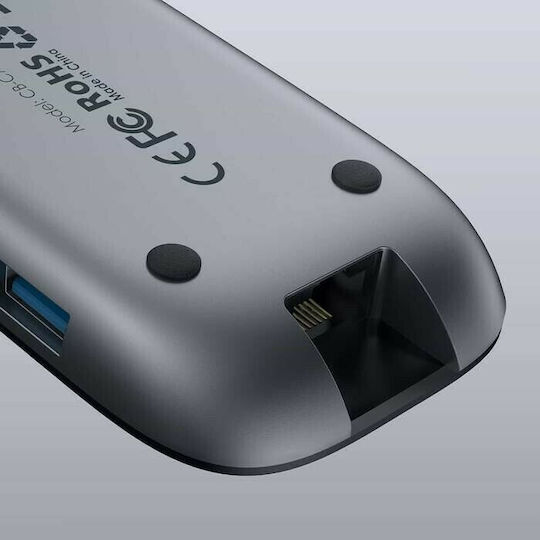 Aukey Unity C71 USB-C Docking Station με HDMI 4K PD Ethernet Μαύρο