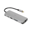 iBox Dock / USB-A Docking Station με 4K PD Ethernet Γκρι