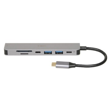 iBox Dock / USB-A Docking Station με 4K PD Ethernet Γκρι