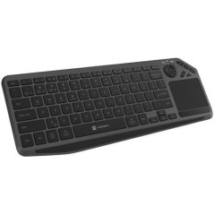 Natec Smart Tv Turbot 2 Ασύρματο Πληκτρολόγιο με Touchpad