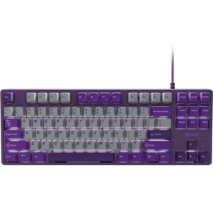 Fury Kanabo K2 Gaming Μηχανικό Πληκτρολόγιο με Φωτιζόμενα πλήκτρα (Αγγλικό US) Grey/Violet