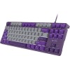 Fury Kanabo K2 Gaming Μηχανικό Πληκτρολόγιο με Φωτιζόμενα πλήκτρα (Αγγλικό US) Grey/Violet