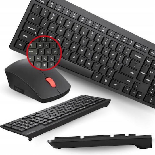 Lenovo Essential Ασύρματο Σετ Πληκτρολόγιο & Ποντίκι Αγγλικό US