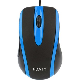 Havit MS753 Ενσύρματο Ποντίκι Μαύρο / Μπλε