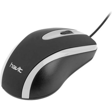 Havit MS753 Ενσύρματο Ποντίκι Μαύρο/Γκρι
