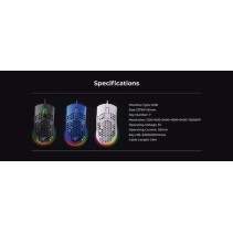 Havit MS1036 RGB Gaming Ποντίκι 7200 DPI Μαύρο