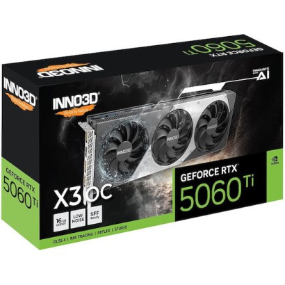 Inno 3D GeForce RTX 5060 Ti 16GB GDDR7 X3 OC Κάρτα Γραφικών