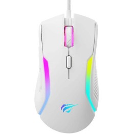 Havit MS1033 RGB Gaming Ποντίκι 8000 DPI Λευκό