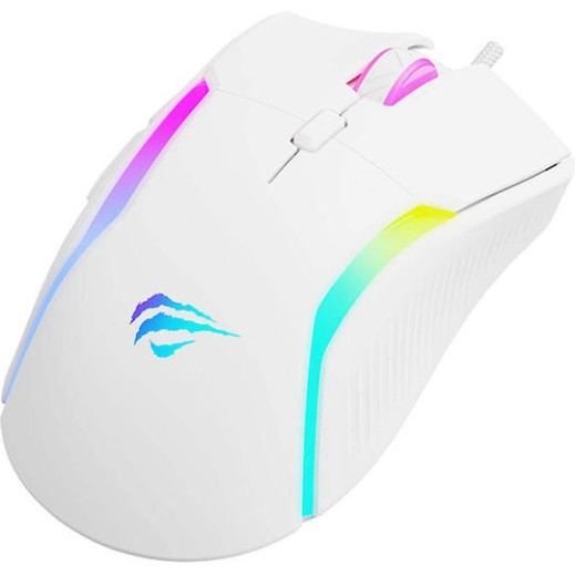 Havit MS1033 RGB Gaming Ποντίκι 8000 DPI Λευκό