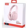 Havit I62 Ασύρματα / Ενσύρματα Over Ear Ακουστικά με 8 ώρες Λειτουργίας Ροζ