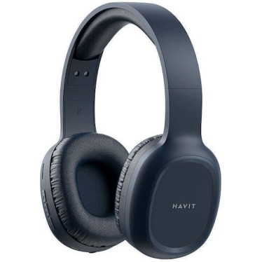 Havit H2590BT Pro Ασύρματα / Ενσύρματα Over Ear Ακουστικά με Ραδιόφωνο με 4 ώρες Λειτουργίας Μπλε