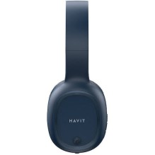 Havit H2590BT Pro Ασύρματα / Ενσύρματα Over Ear Ακουστικά με Ραδιόφωνο με 4 ώρες Λειτουργίας Μπλε