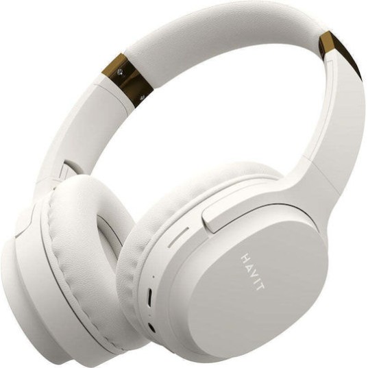 Havit I62 Ασύρματα Bluetooth Over Ear Ακουστικά με Ραδιόφωνο με 8 ώρες Λειτουργίας Χρυσά