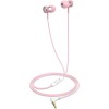 Havit E303P In-ear Handsfree με Βύσμα 3.5mm Ροζ