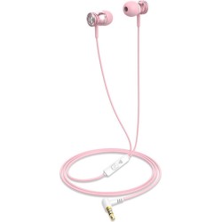 Havit E303P In-ear Handsfree με Βύσμα 3.5mm Ροζ