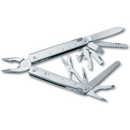 Victorinox Swisstool X Πολυεργαλείο με Μηχανισμό Κλειδώματος Πολύχρωμο σε Δερμάτινη Θήκη