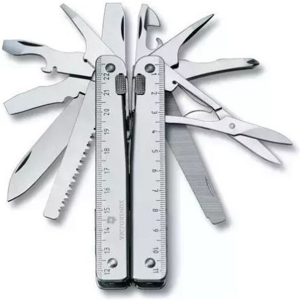Victorinox Swisstool X Πολυεργαλείο με Μηχανισμό Κλειδώματος Πολύχρωμο σε Δερμάτινη Θήκη