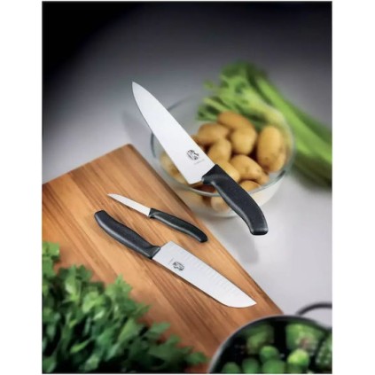 Victorinox Σετ Ανοξείδωτων Εργαλείων Μαγειρικής με Βάση Μαύρο Swiss Classic