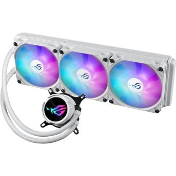 Asus ROG Strix LC III 360 (v1) Υδρόψυξη Επεξεργαστή Τριπλού Ανεμιστήρα 120mm για Socket AM4/AM5/1700/1200 με ARGB Φωτισμό Λευκή