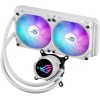 Asus ROG Strix LC III 240 (v2) Υδρόψυξη Επεξεργαστή Διπλού Ανεμιστήρα 120mm για Socket AM4/AM5/1700/1200 με ARGB Φωτισμό Λευκή