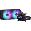 Asus ROG Strix LC III 240 (v1) Υδρόψυξη Επεξεργαστή Διπλού Ανεμιστήρα 120mm για Socket AM4/AM5/1700/1200 με ARGB Φωτισμό