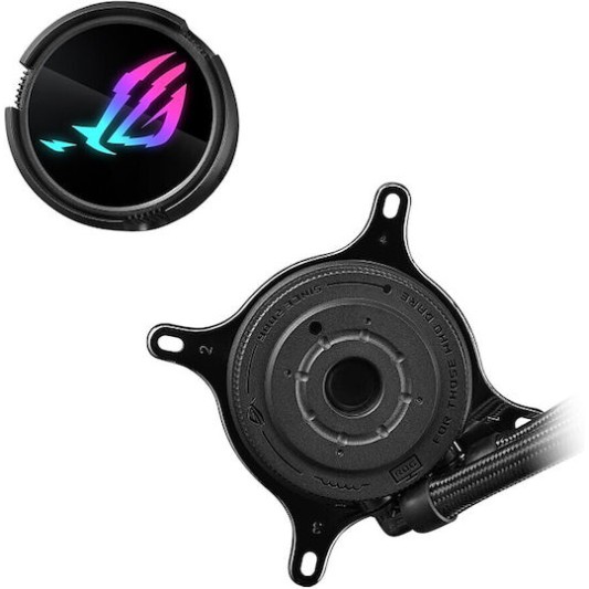 Asus ROG Strix LC III 240 (v1) Υδρόψυξη Επεξεργαστή Διπλού Ανεμιστήρα 120mm για Socket AM4/AM5/1700/1200 με ARGB Φωτισμό