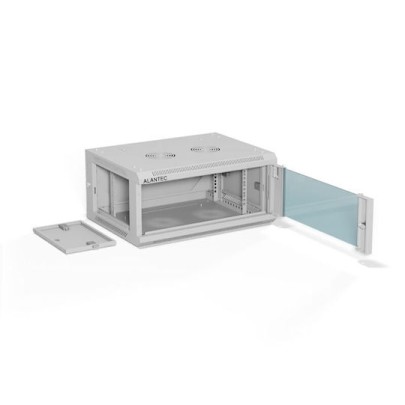A-LAN Επιτοίχια Καμπίνα Rack 19U Γκρι