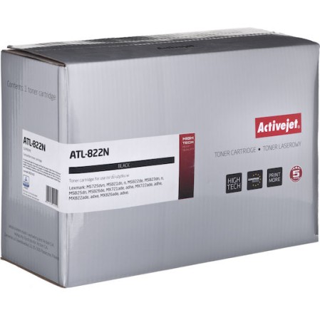 Active Jet Συμβατό Toner για Laser Εκτυπωτή Lexmark 58D2H00 15000 Σελίδων Μαύρο