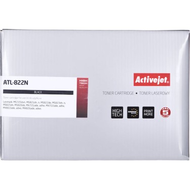 Active Jet Συμβατό Toner για Laser Εκτυπωτή Lexmark 58D2H00 15000 Σελίδων Μαύρο