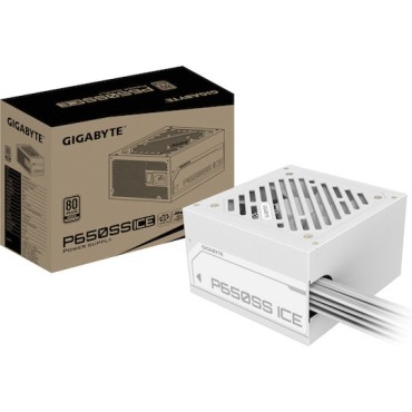 Gigabyte GP-P650SS ICE 650W Λευκό Τροφοδοτικό Υπολογιστή Full Wired 80 Plus Silver