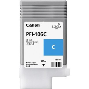 Canon PFI-106 Γνήσιο Μελάνι Εκτυπωτή InkJet Κυανό (6622B001)