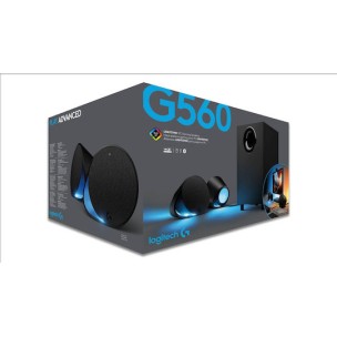 Logitech G560 Ασύρματα Ηχεία Υπολογιστή 2.1 με Bluetooth και Ισχύ 120W σε Μαύρο Χρώμα