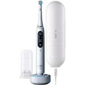 Oral-B Io Series 10 Ηλεκτρική Οδοντόβουρτσα με Χρονομετρητή, Αισθητήρα Πίεσης και Θήκη Ταξιδίου White