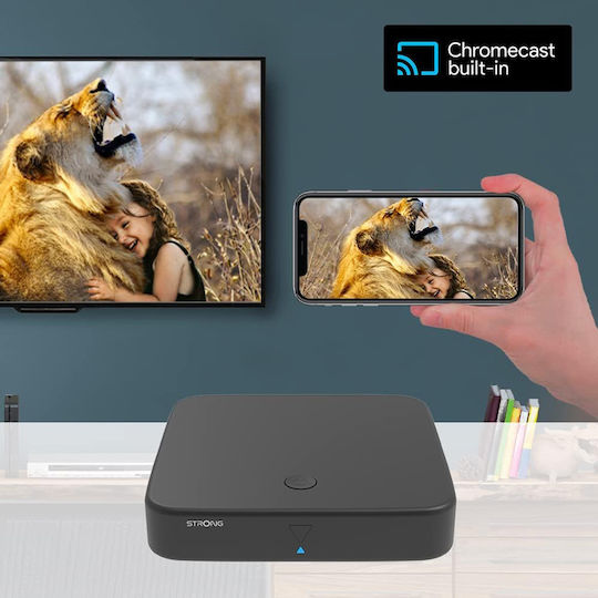 Strong TV Box Strong Srt 420 4K UHD με WiFi USB 2.0 2GB RAM και 8GB Αποθηκευτικό Χώρο με Λειτουργικό Android 11.0 και Google Assistant