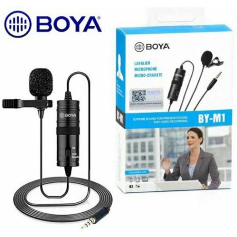 Boya BY-M1 Πυκνωτικό Μικρόφωνο Πέτου, Clip On για Κάμερα