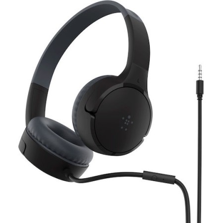 Belkin SoundForm Mini Ενσύρματα Παιδικά On Ear Ακουστικά Μαύρα