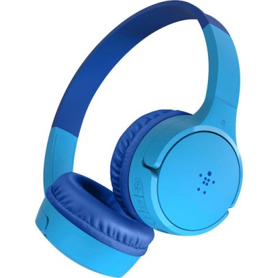Belkin Soundform Mini Ασύρματα / Ενσύρματα Παιδικά On Ear Ακουστικά με 30 ώρες Λειτουργίας Γαλάζια