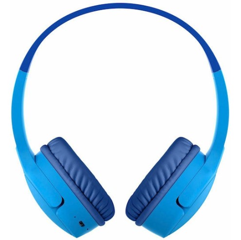 Belkin Soundform Mini Ασύρματα / Ενσύρματα Παιδικά On Ear Ακουστικά με 30 ώρες Λειτουργίας Γαλάζια