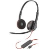 Poly Blackwire 3220 On Ear Multimedia Ακουστικά με μικρόφωνο και σύνδεση USB-A / USB-C