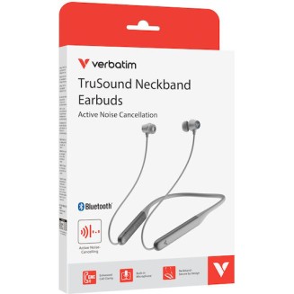 Verbatim TruSound ANC In-ear Bluetooth Handsfree Ακουστικά Γκρι