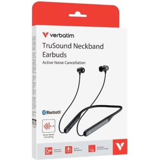 Verbatim TruSound ANC In-ear Bluetooth Handsfree Ακουστικά Μαύρα