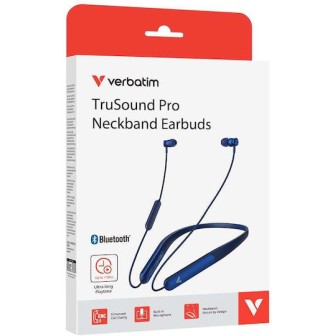 Verbatim TruSound Pro In-ear Bluetooth Handsfree Ακουστικά Μπλε