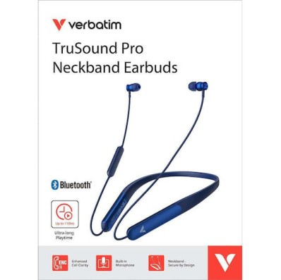 Verbatim TruSound Pro In-ear Bluetooth Handsfree Ακουστικά Μπλε