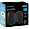 SpeedLink Token Ηχεία Υπολογιστή 2.0 με RGB Φωτισμό και Bluetooth Ισχύος 6W Μαύρα